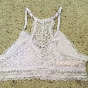 Lavender racer back, clips in front.Lightly used.